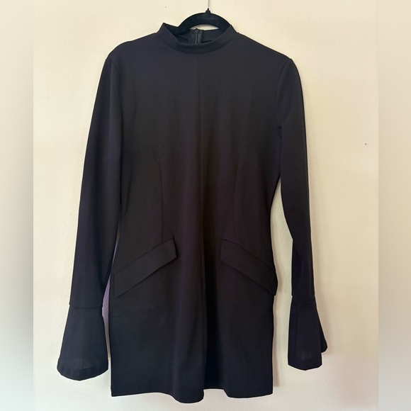 Tops - Elegant Black Long Sleeve Women's Dress Size L